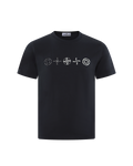 Stone Island Kids Logoprint T-Shirt Blau — huidige kleur
