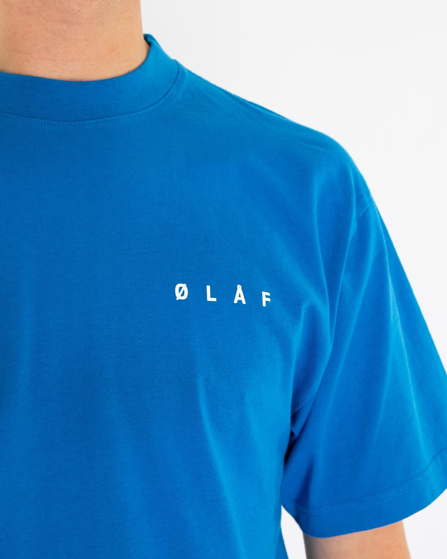 Heren Spiral Face T-Shirt Blauw