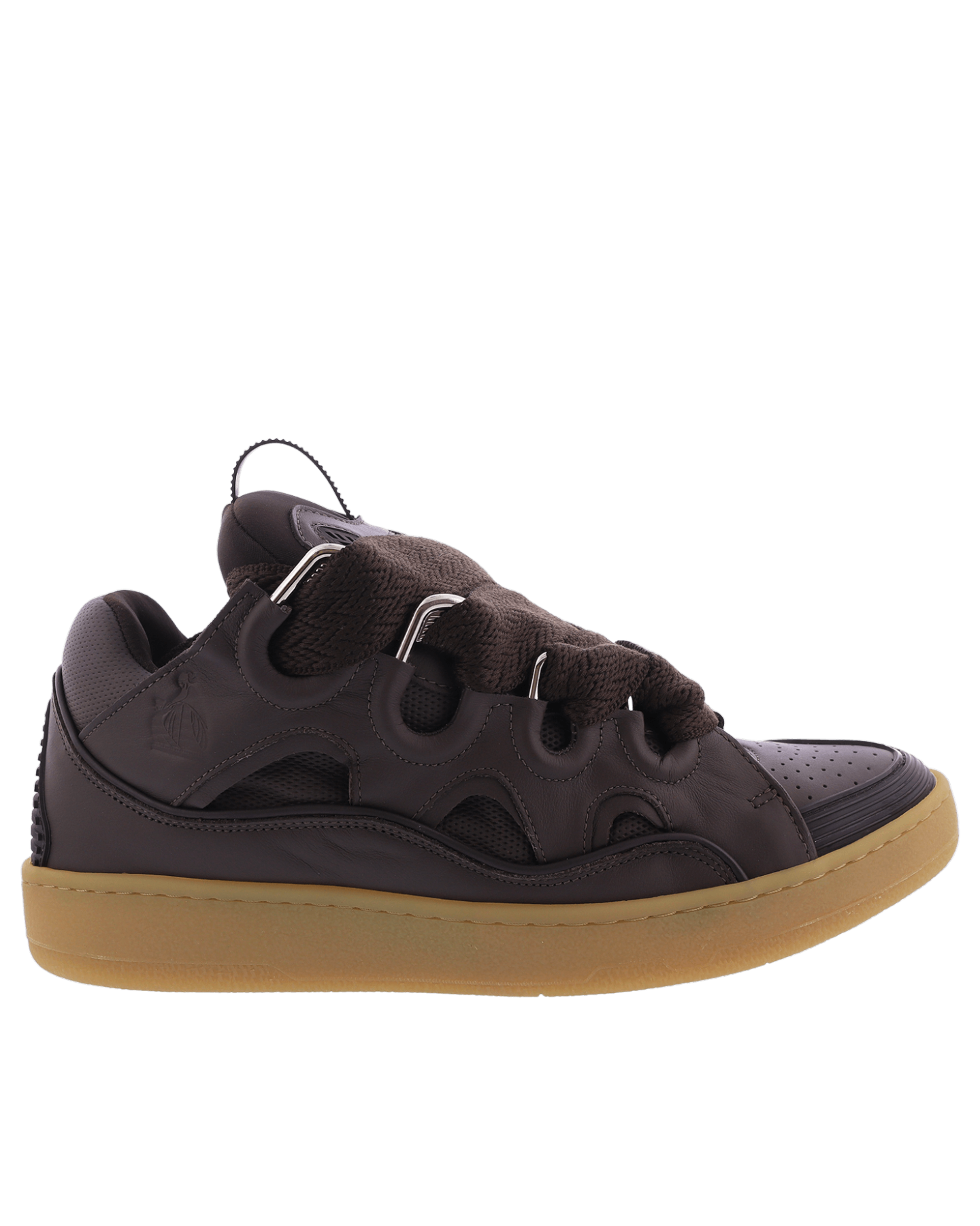 Heren Curb Sneaker Bruin
