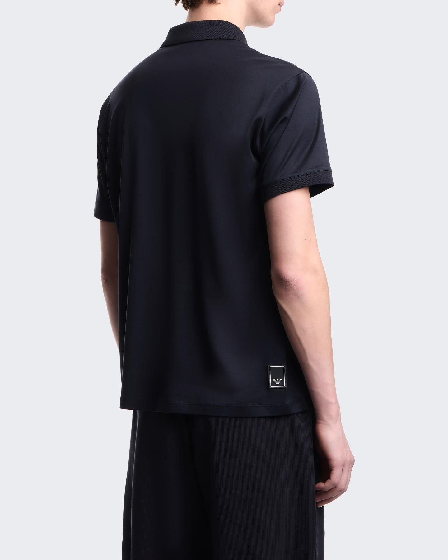 Heren Jersey Polo Blauw