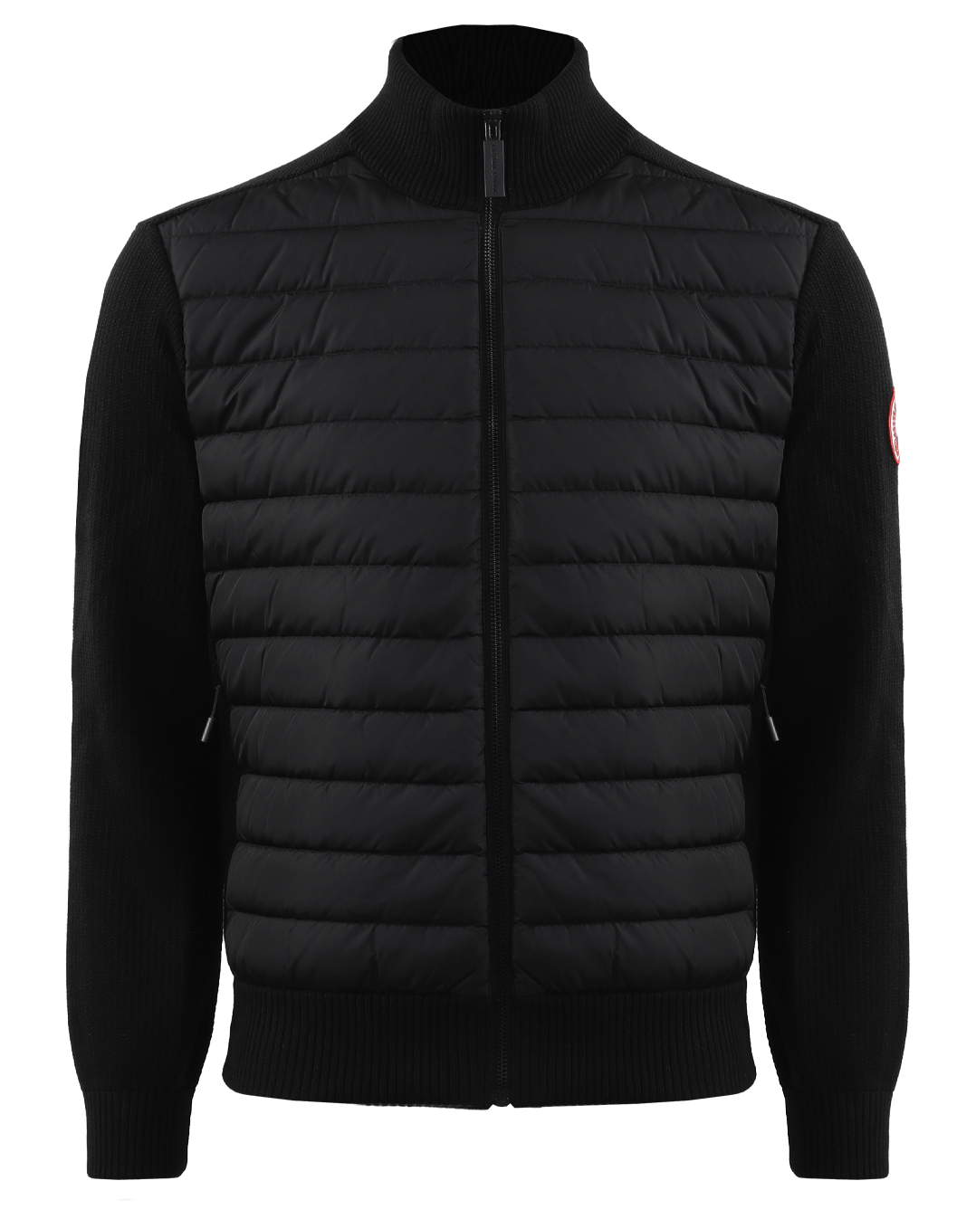 Heren Hybridge Knit Jacket Zwart
