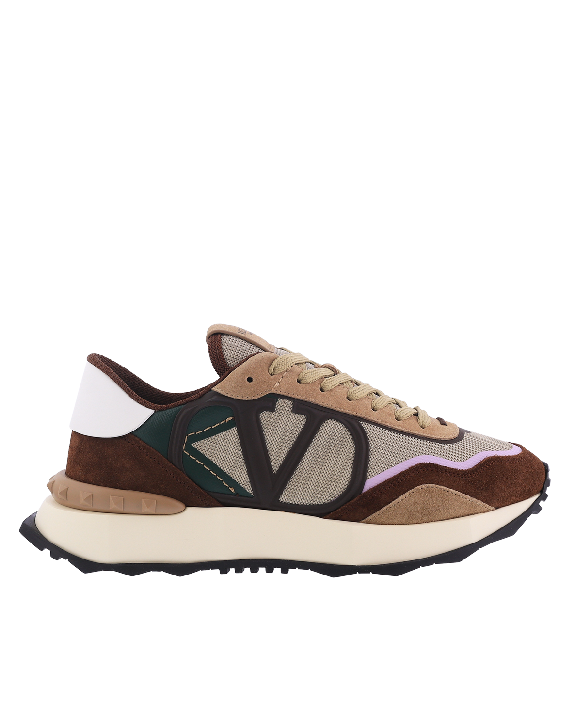 Heren NetRunner Sneaker Bruin Beige