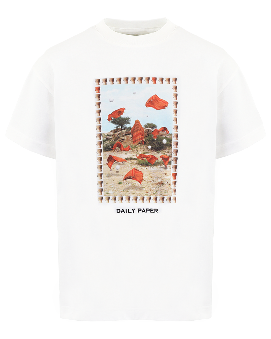 Heren Oversized Rashad T-Shirt Wit