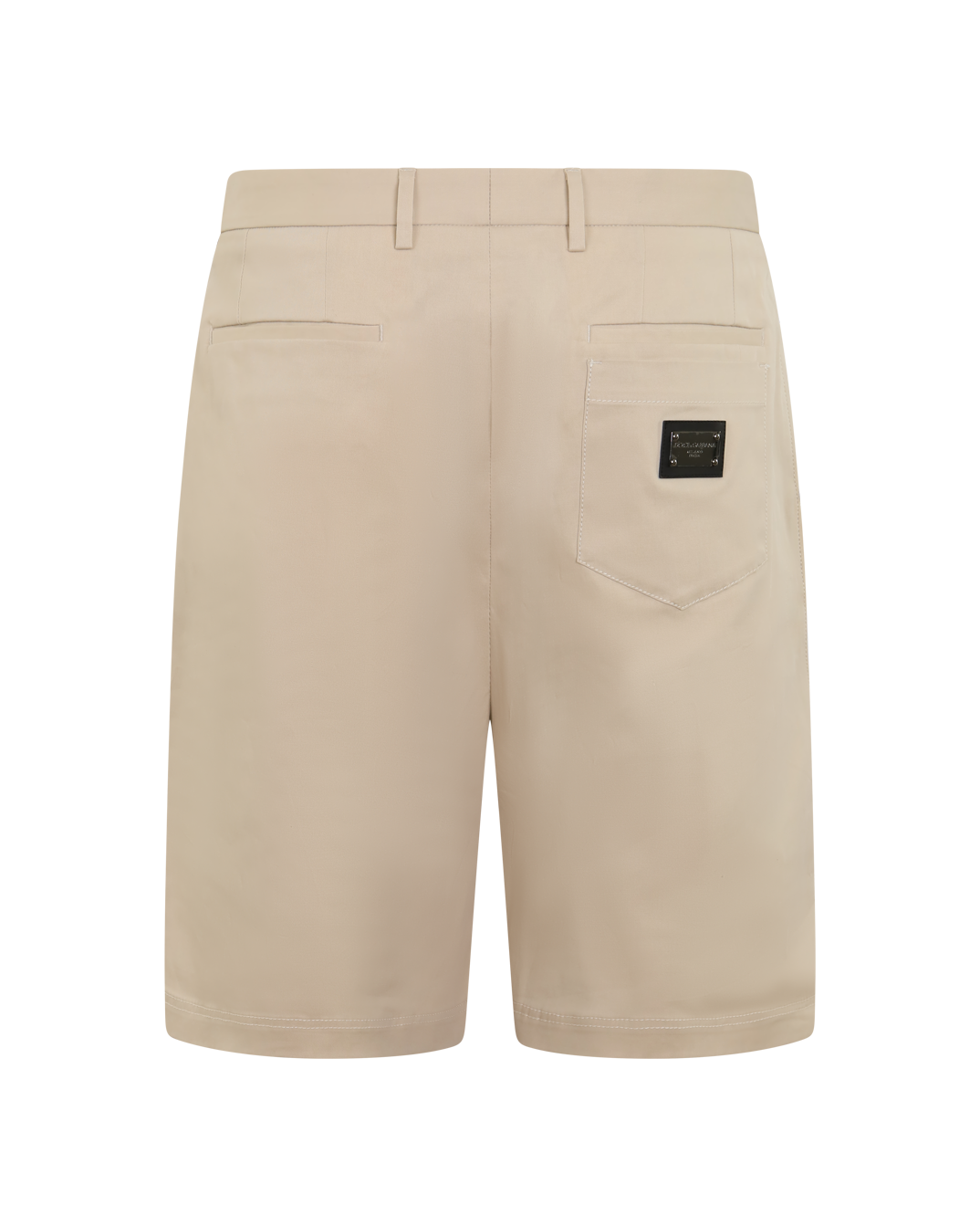 Heren Logo Print Short Beige