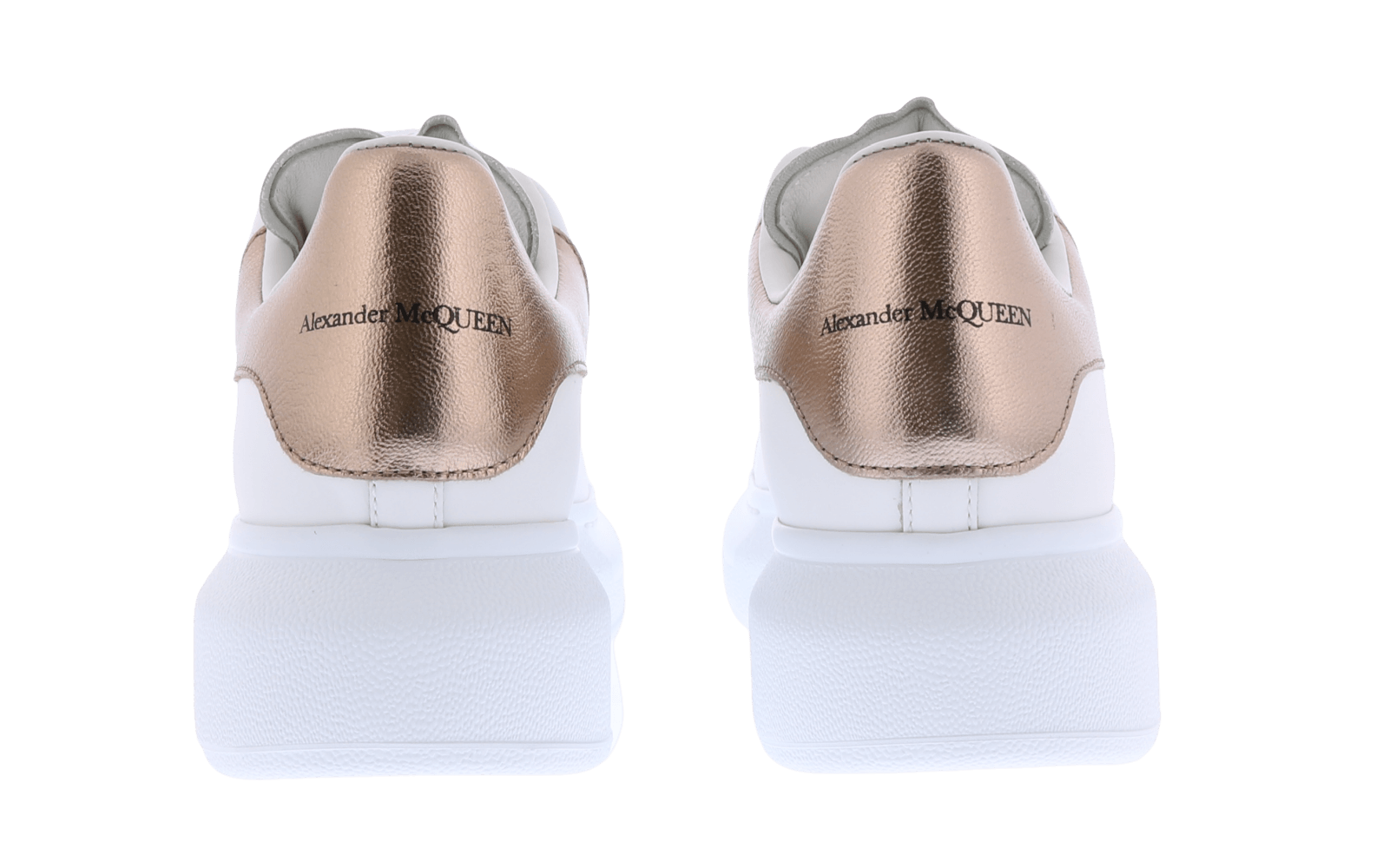 Dames Oversized Sneaker wit/goud
