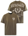 Herren Crest T-Shirt Beige — huidige kleur