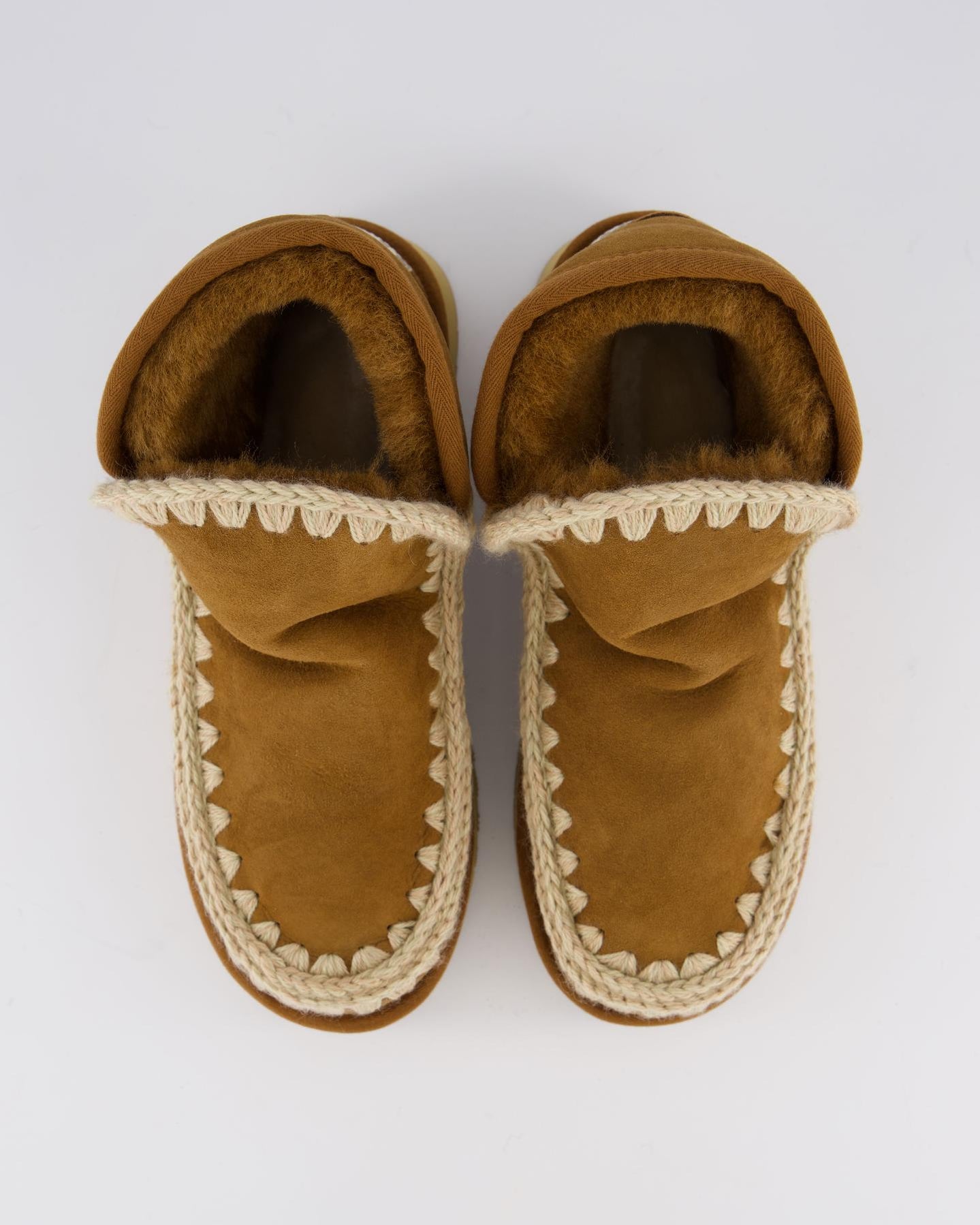Mou Dames Mini Eskimo Platform Cognac enkellaarsjes – foto 3