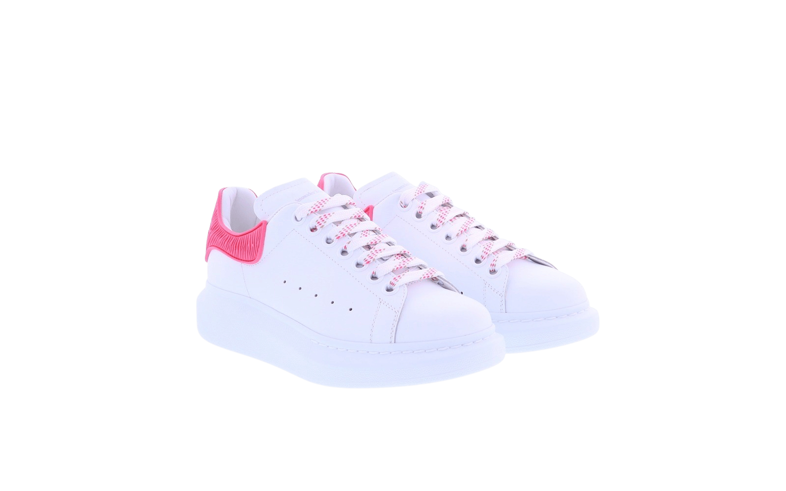 Dames Oversized Sneaker wit/coral