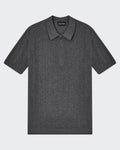 Herren Vertical Tuck Stitch Grau — huidige kleur