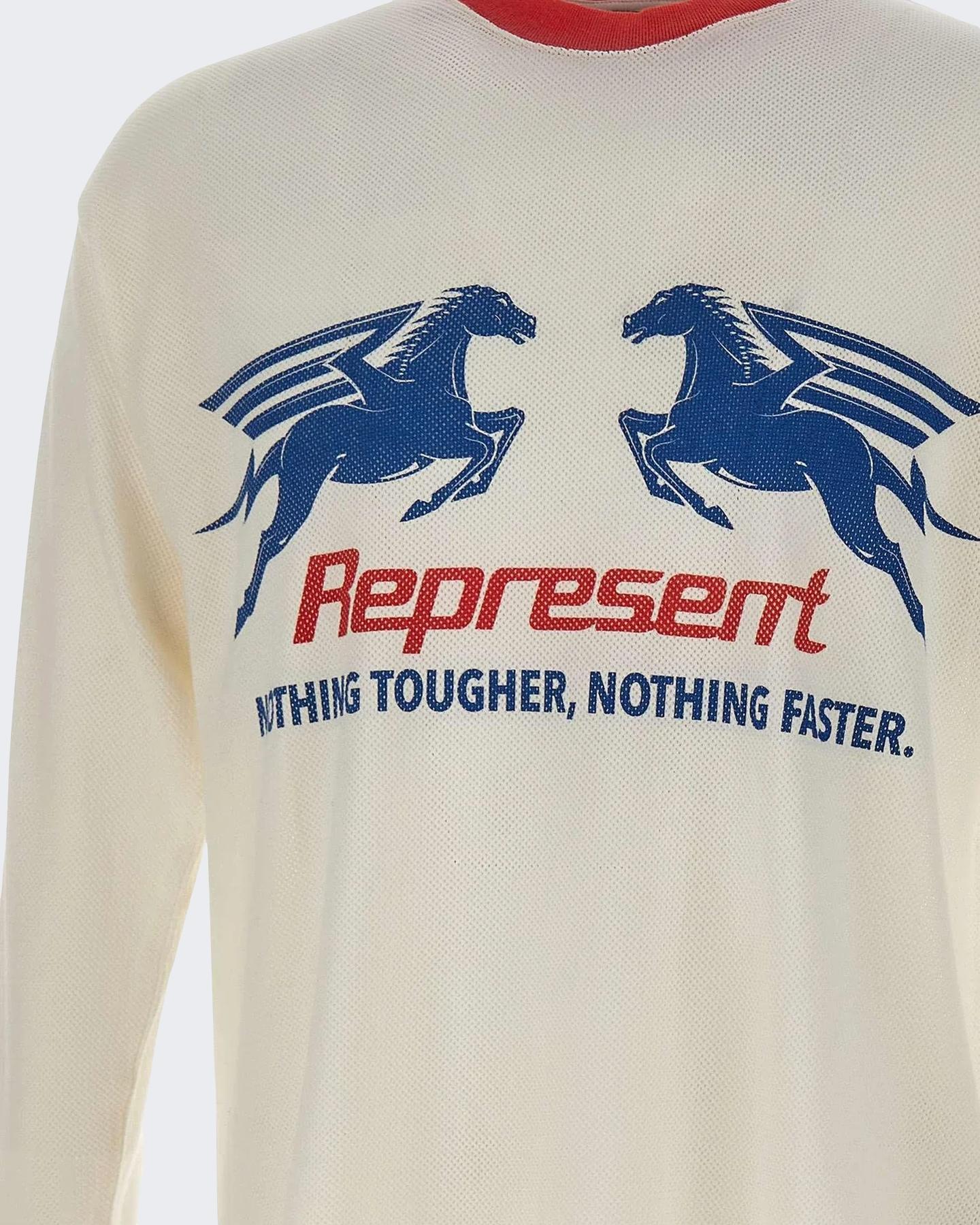 Represent Heren Mesh Pegasus Long Sleeve T - Shi - Eleganza.nl
