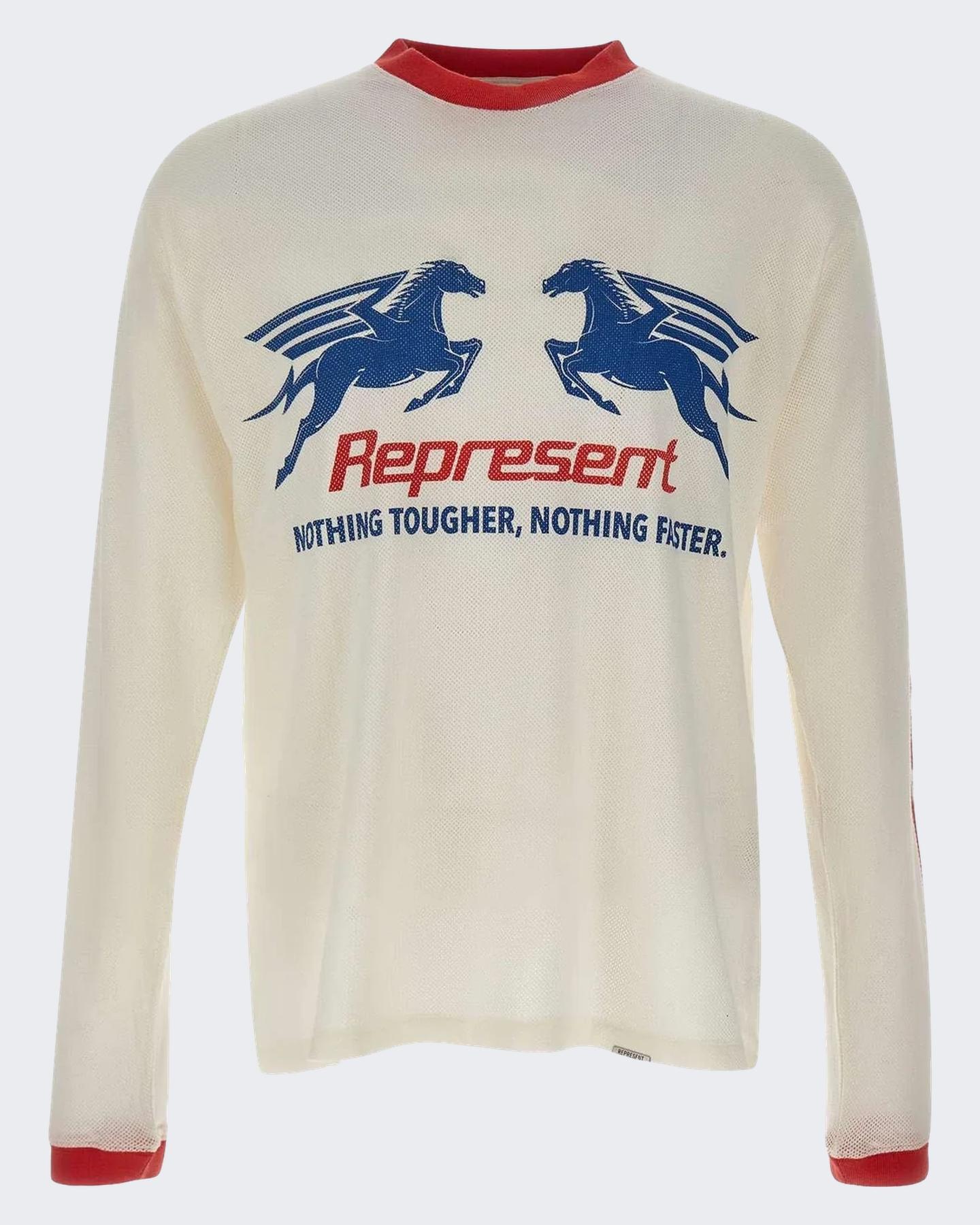 Represent Heren Mesh Pegasus Long Sleeve T - Shi - Eleganza.nl