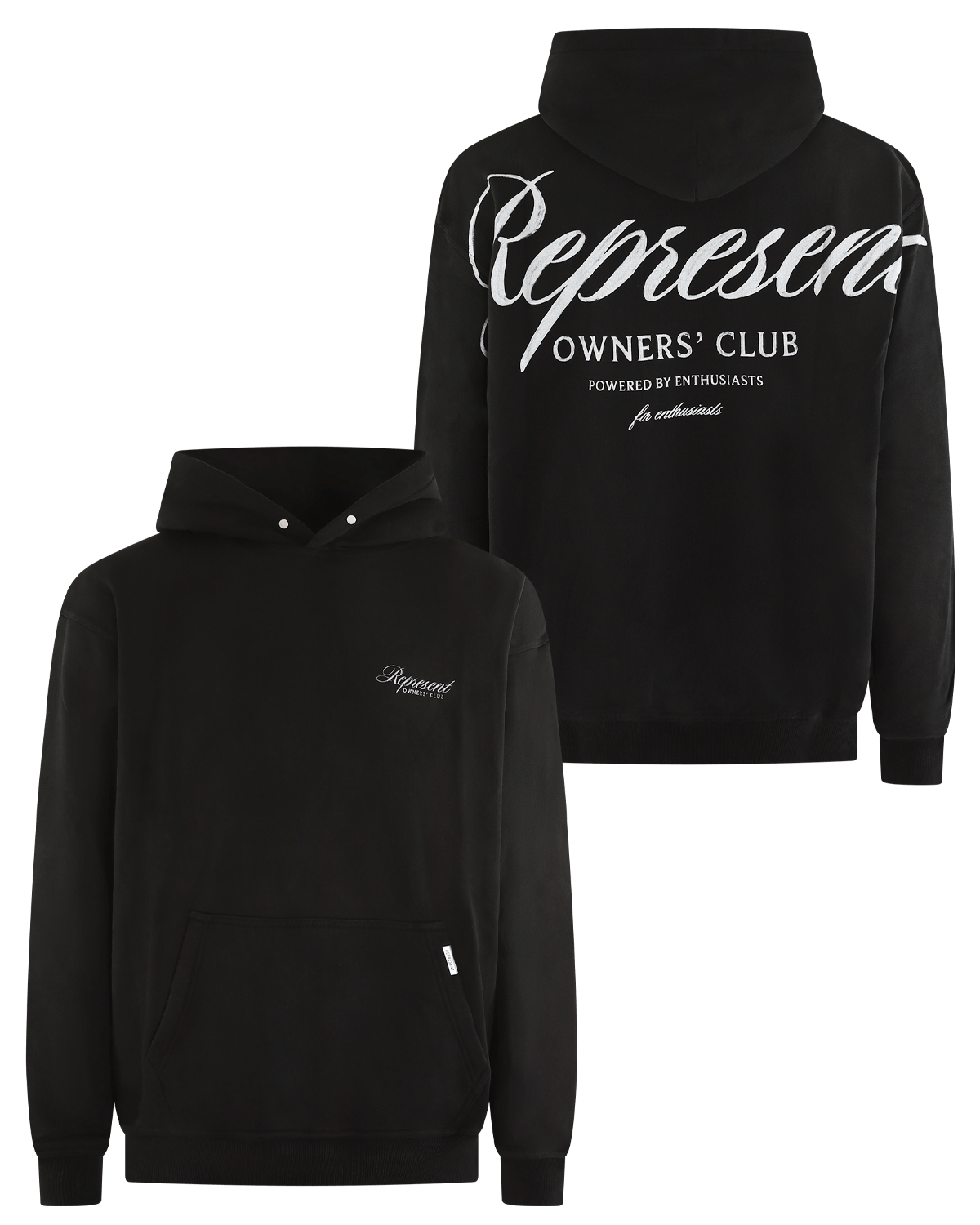 Represent Heren Owners Script Hoodie Blauw - Eleganza.nl