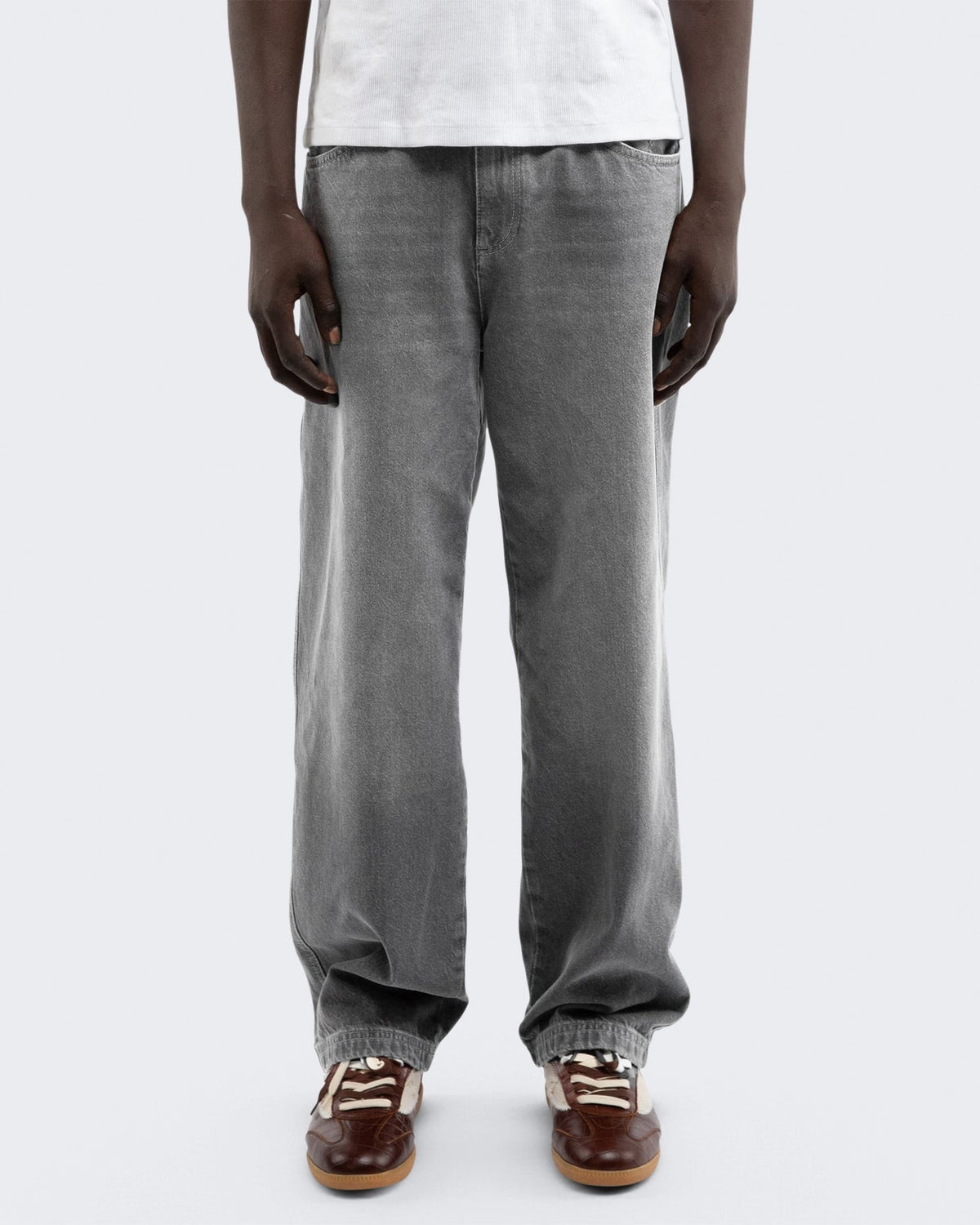 Reternity Heren Essential Straight Fit Denim Washed Grey - Eleganza.nl