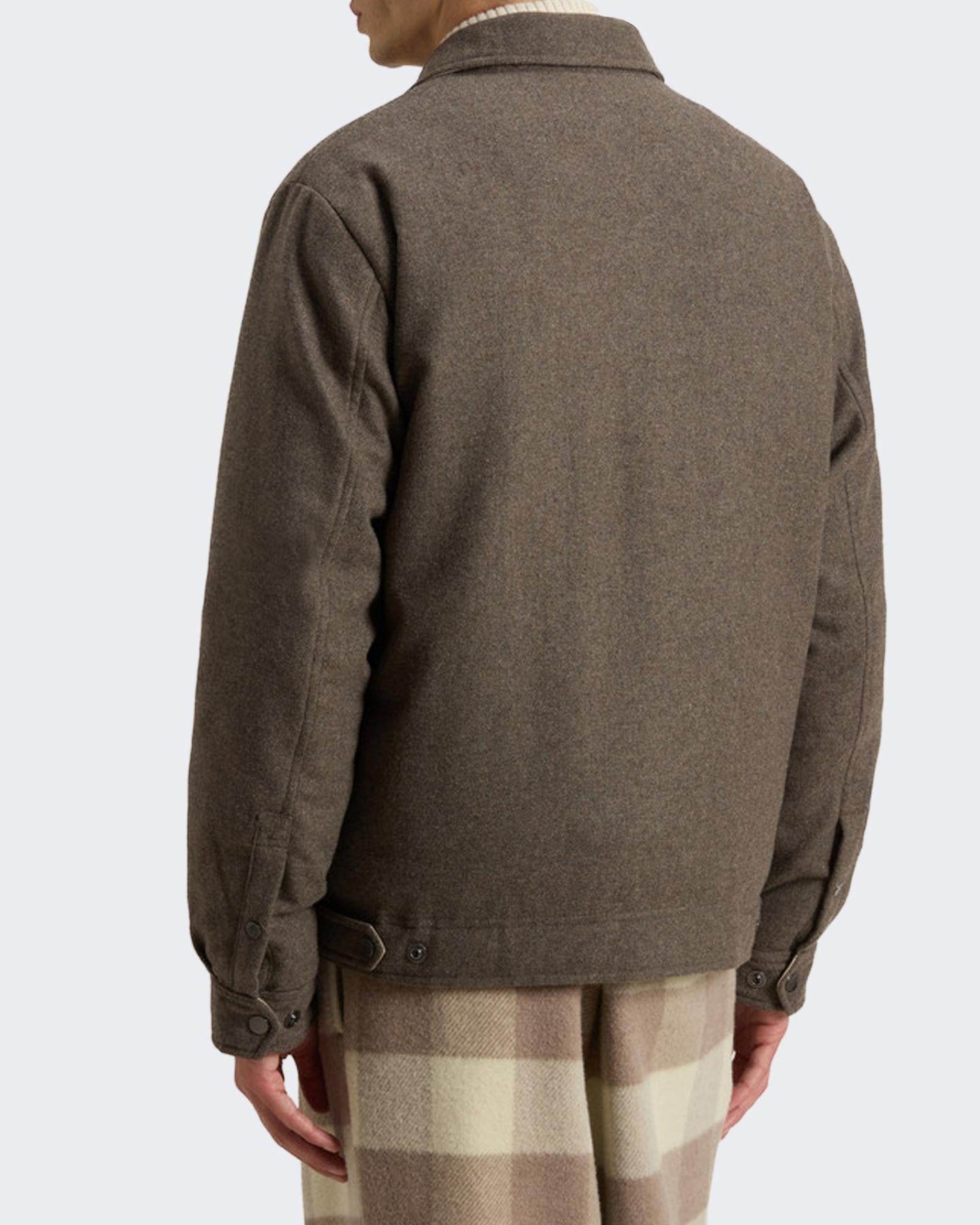 Heren Wool Keating Shirt Jack Grijs