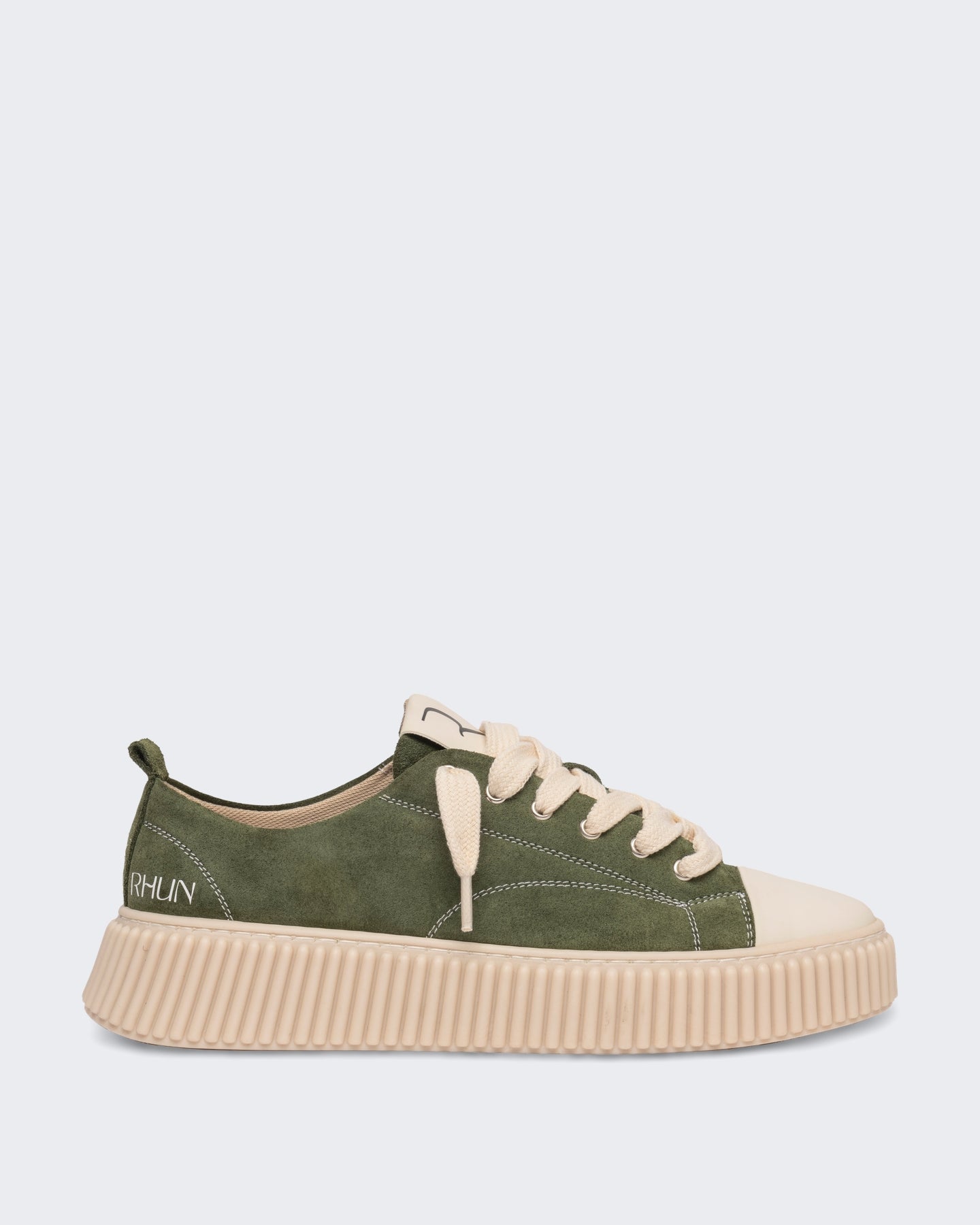 RHUN Unisex Treble 2020 Suede Dark Green 014 - Eleganza.nl