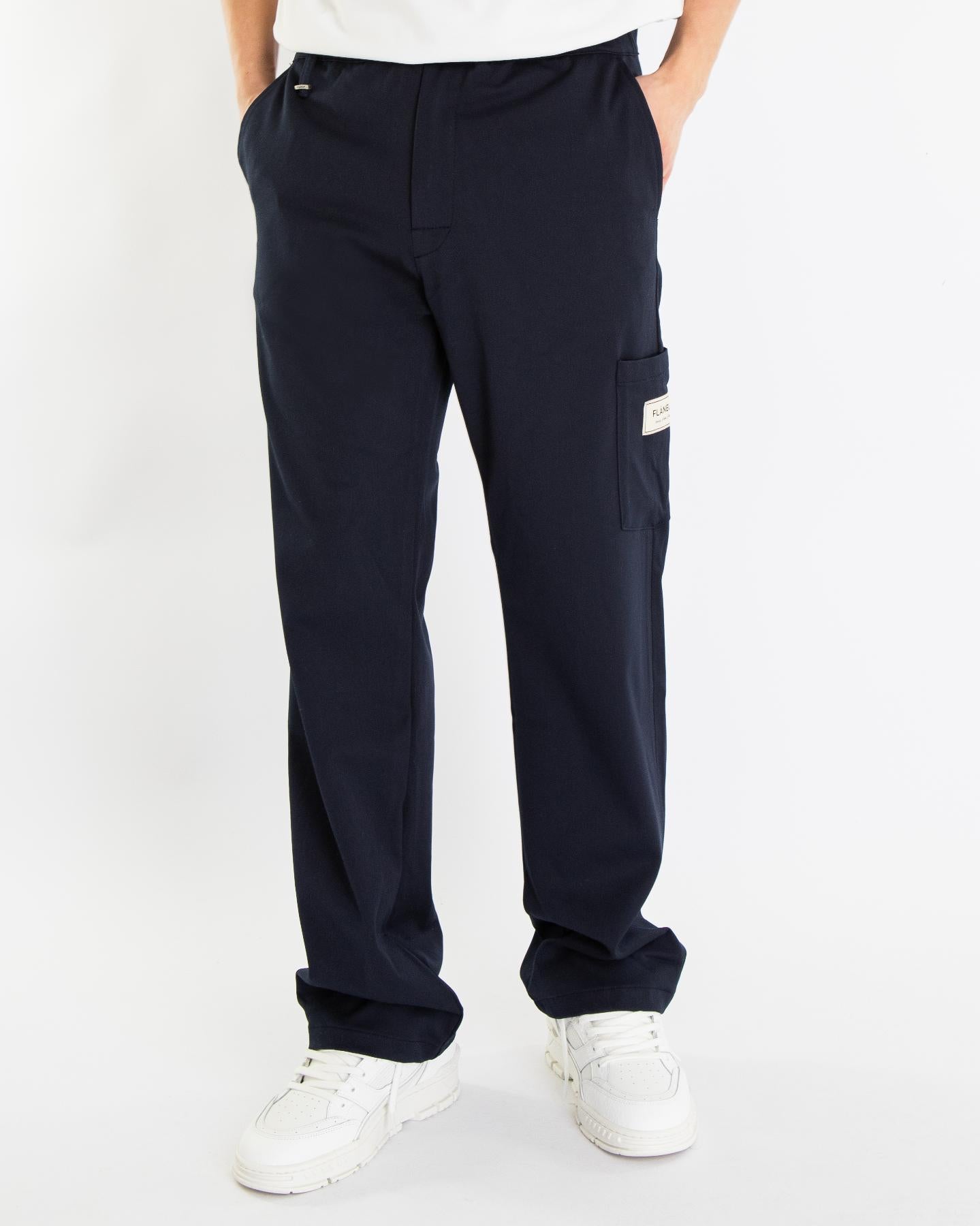 Heren Atelier Tailored Broek Blauw