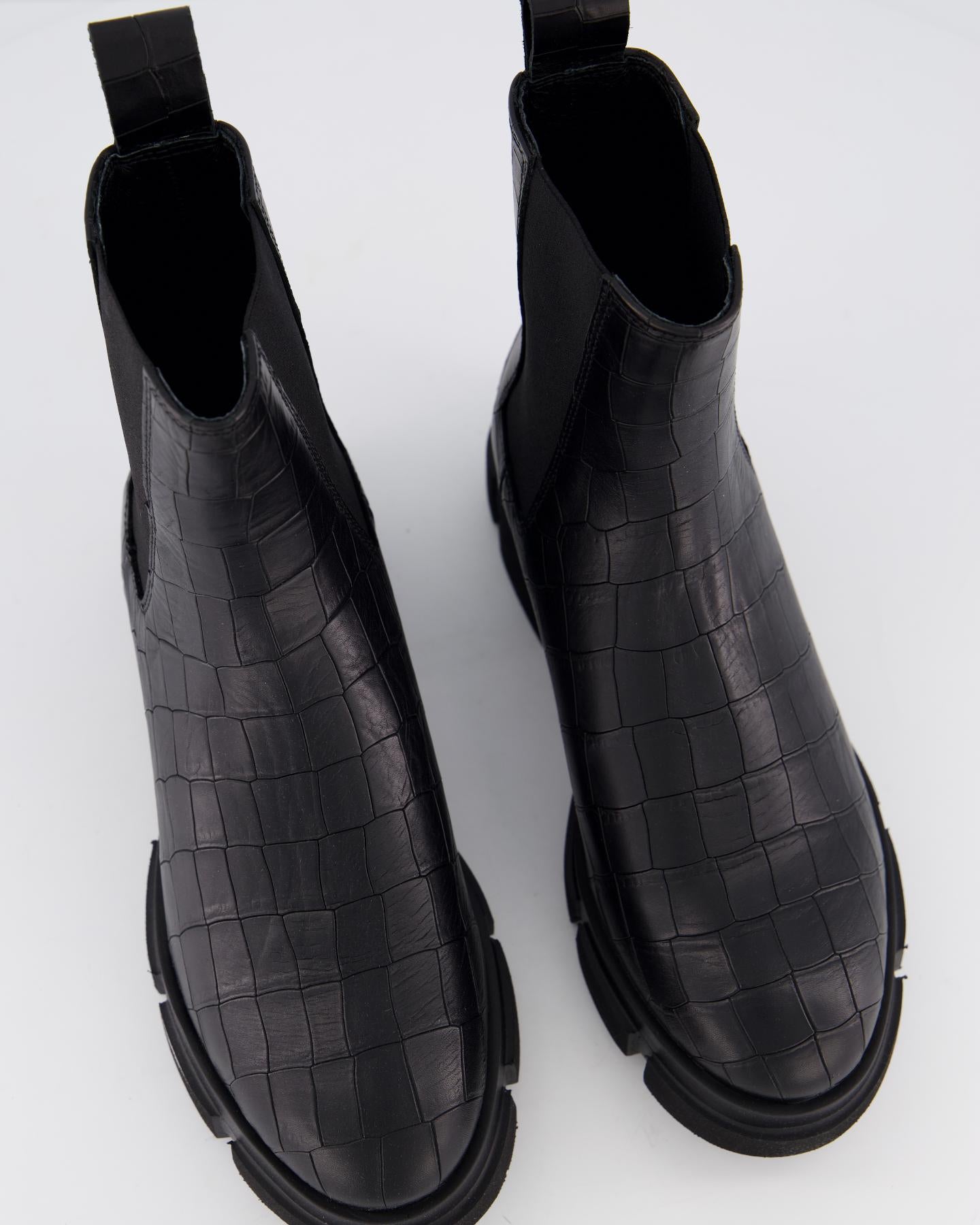 Dames CPH570 Croco Boot Zwart