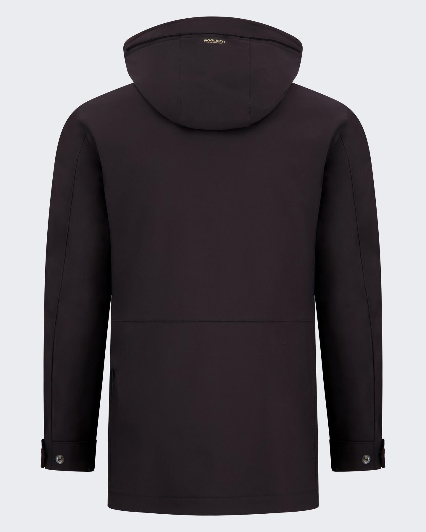 Heren Soft Shell Barrow Coat Zwart