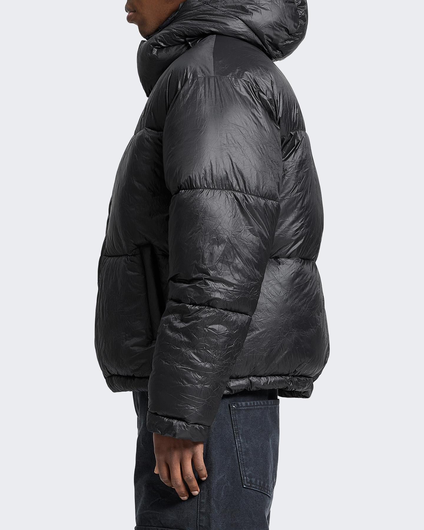 Heren Wrinkled Puffer Jacket