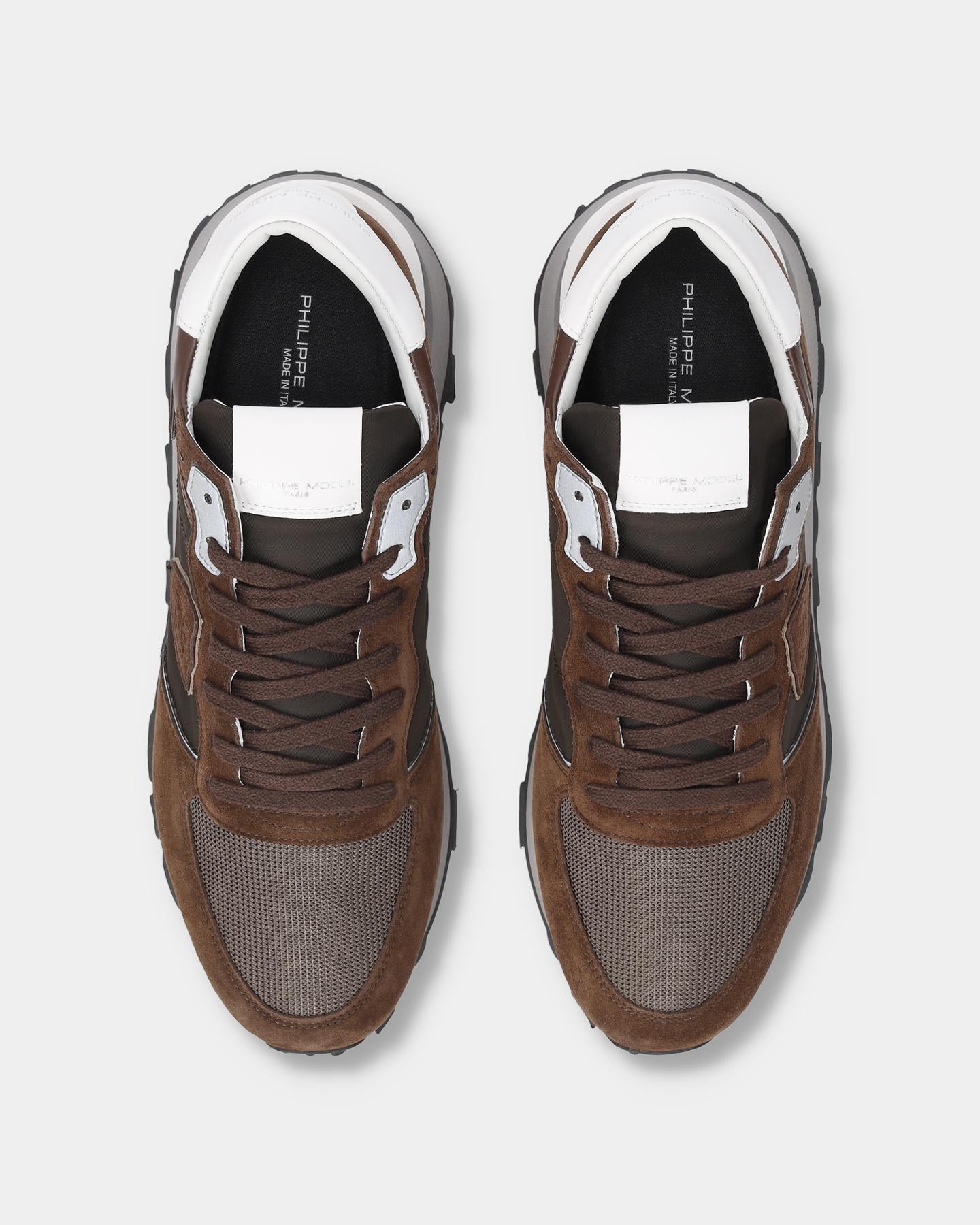 Heren Tropez Haute Sneaker Bruin