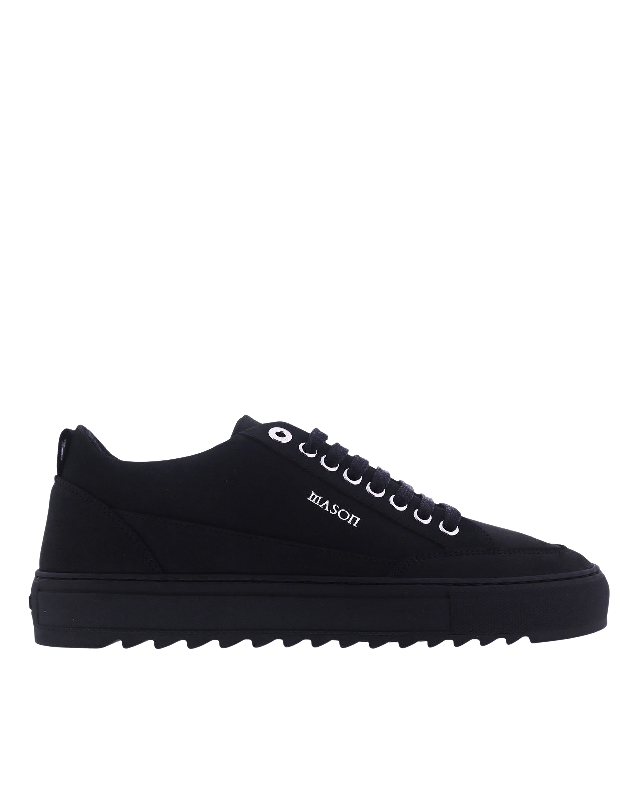 Heren Tia Sneaker Nubuck Zwart