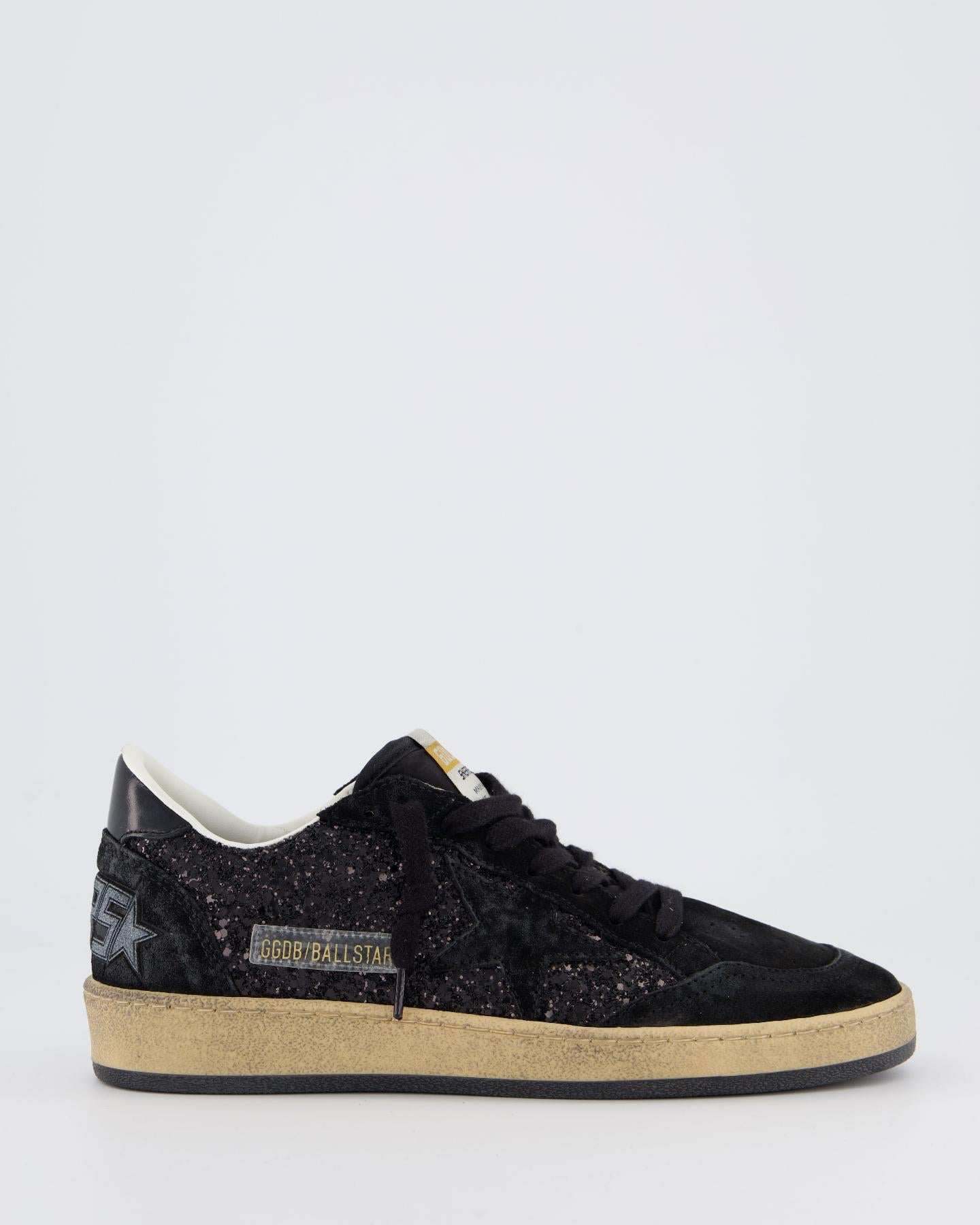 Dames Ballstar Sneaker Zwart/Glitter