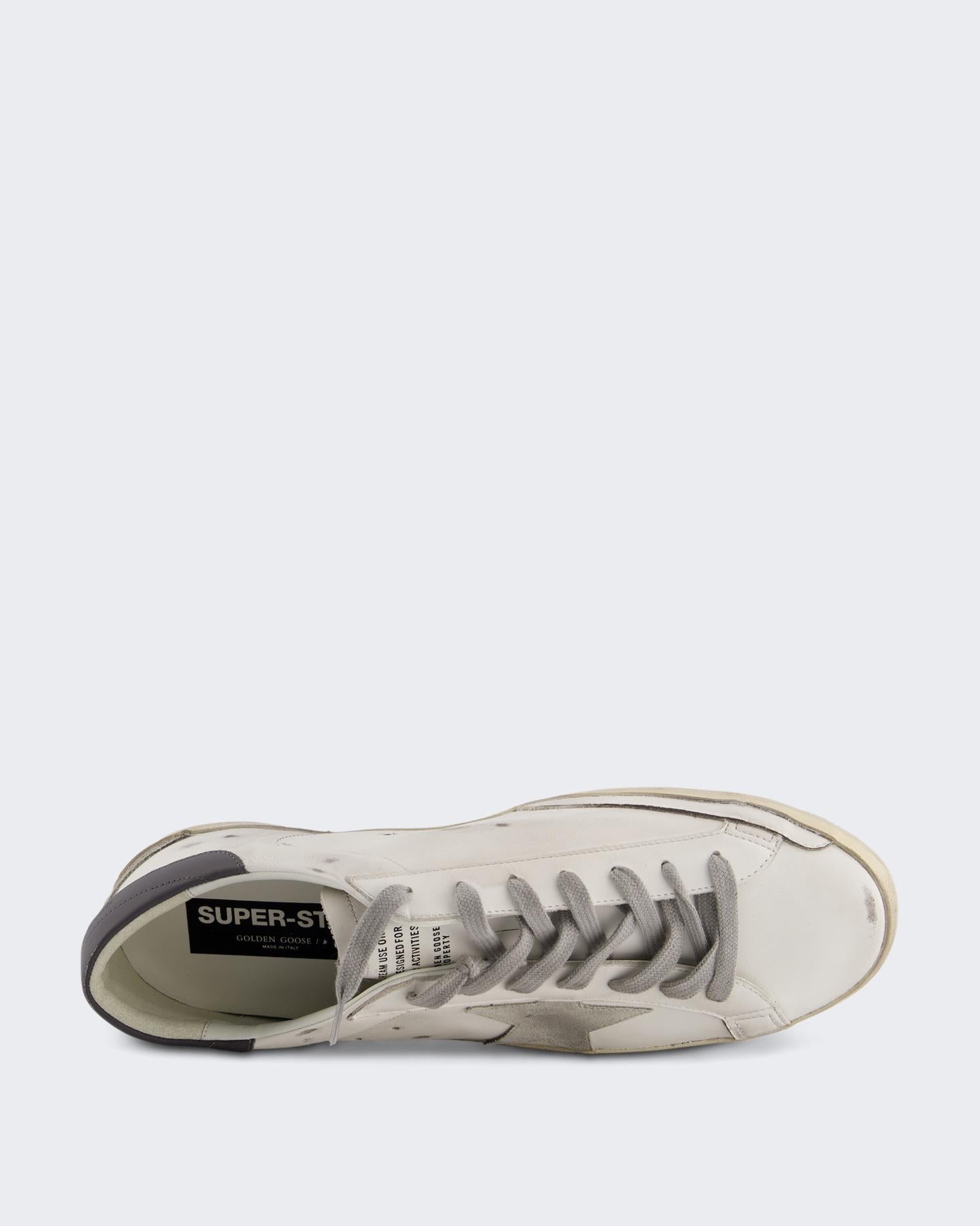 Heren Super Star Sneaker Wit/Grijs