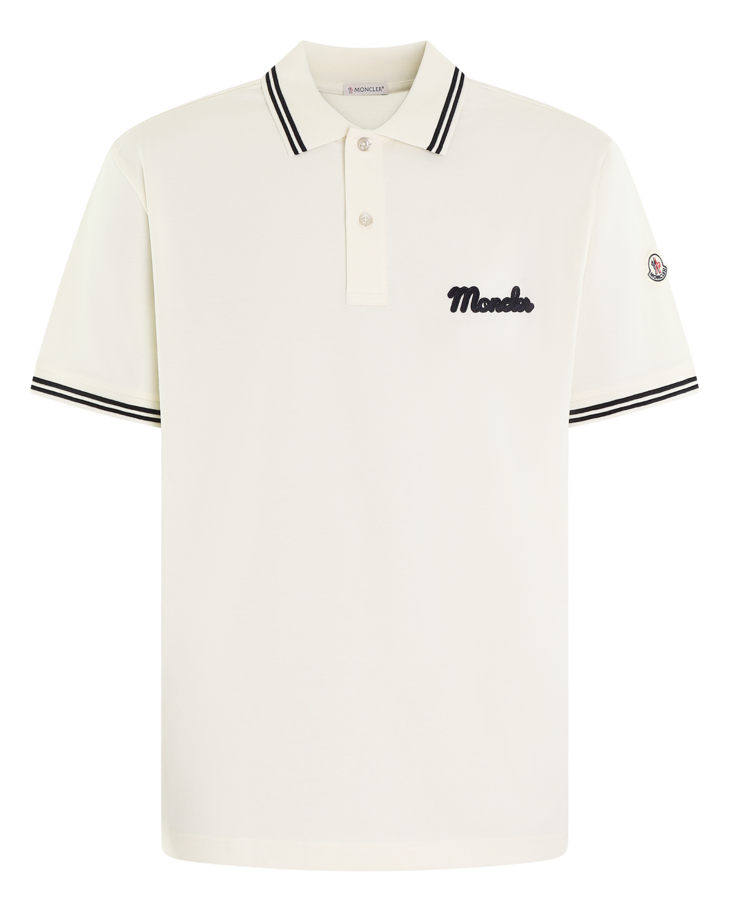 Heren Embroidered Logo Polo Wit