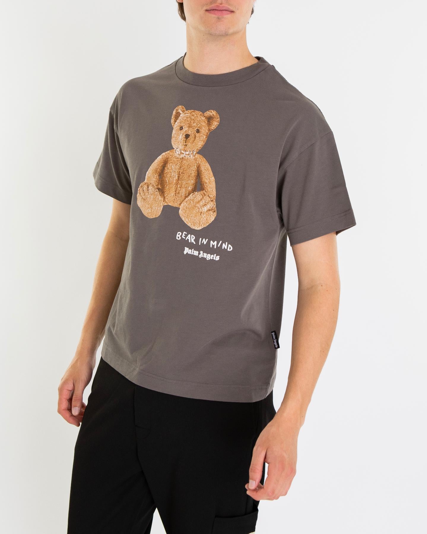 Heren Bear in Mind T-Shirt Grijs