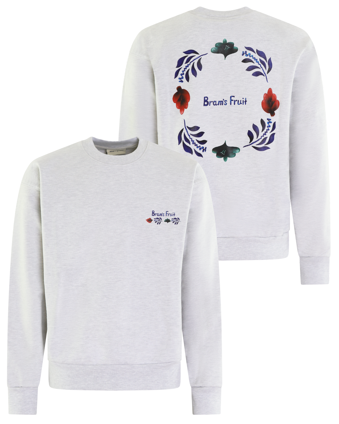 Heren Flora Sweater Grijs