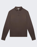 Herren Supima Polo Zip Collar L/S