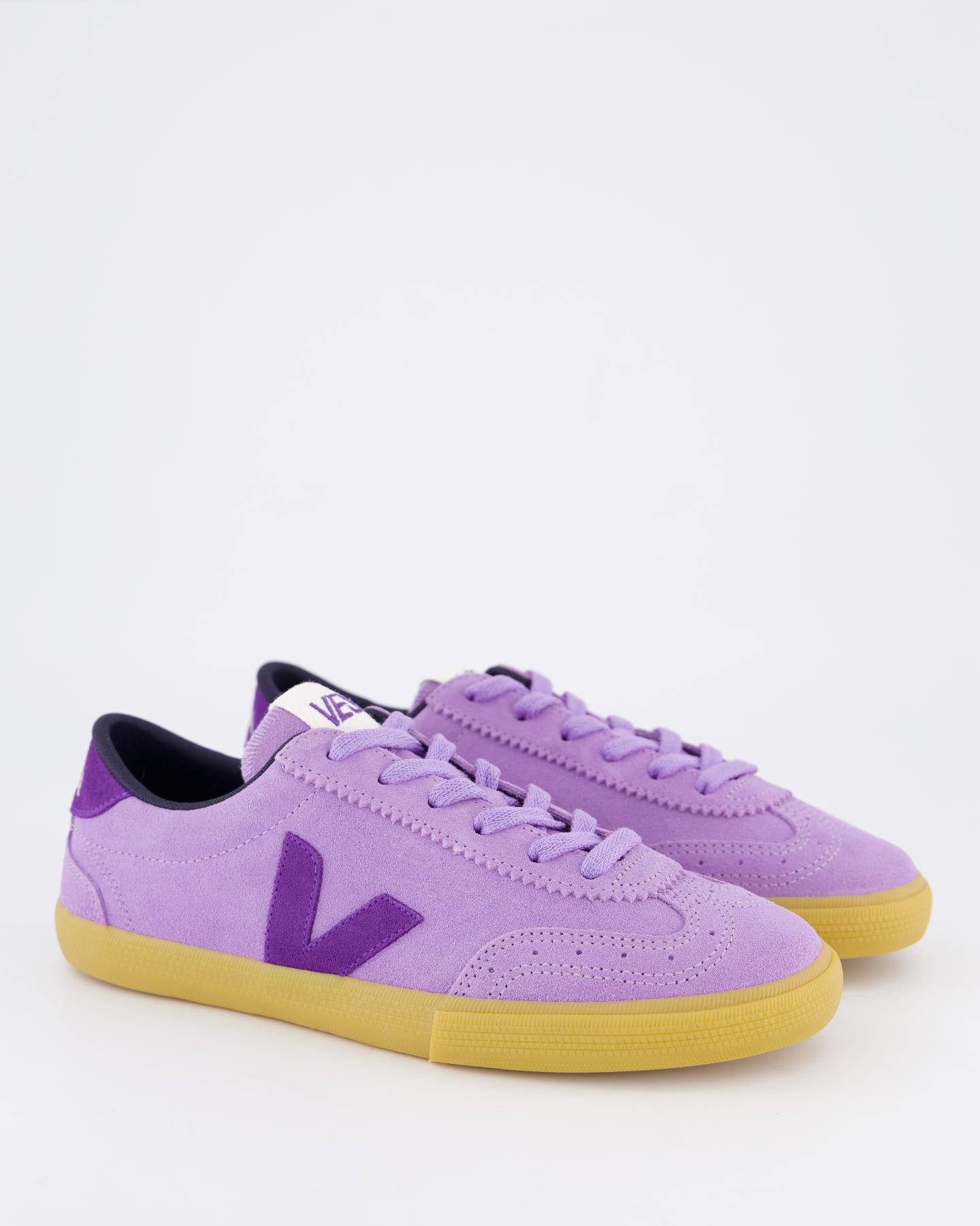 Dames Volley Suede Sneaker Paars