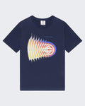 Casablanca Heren Shockwave T-Shirt Blauw