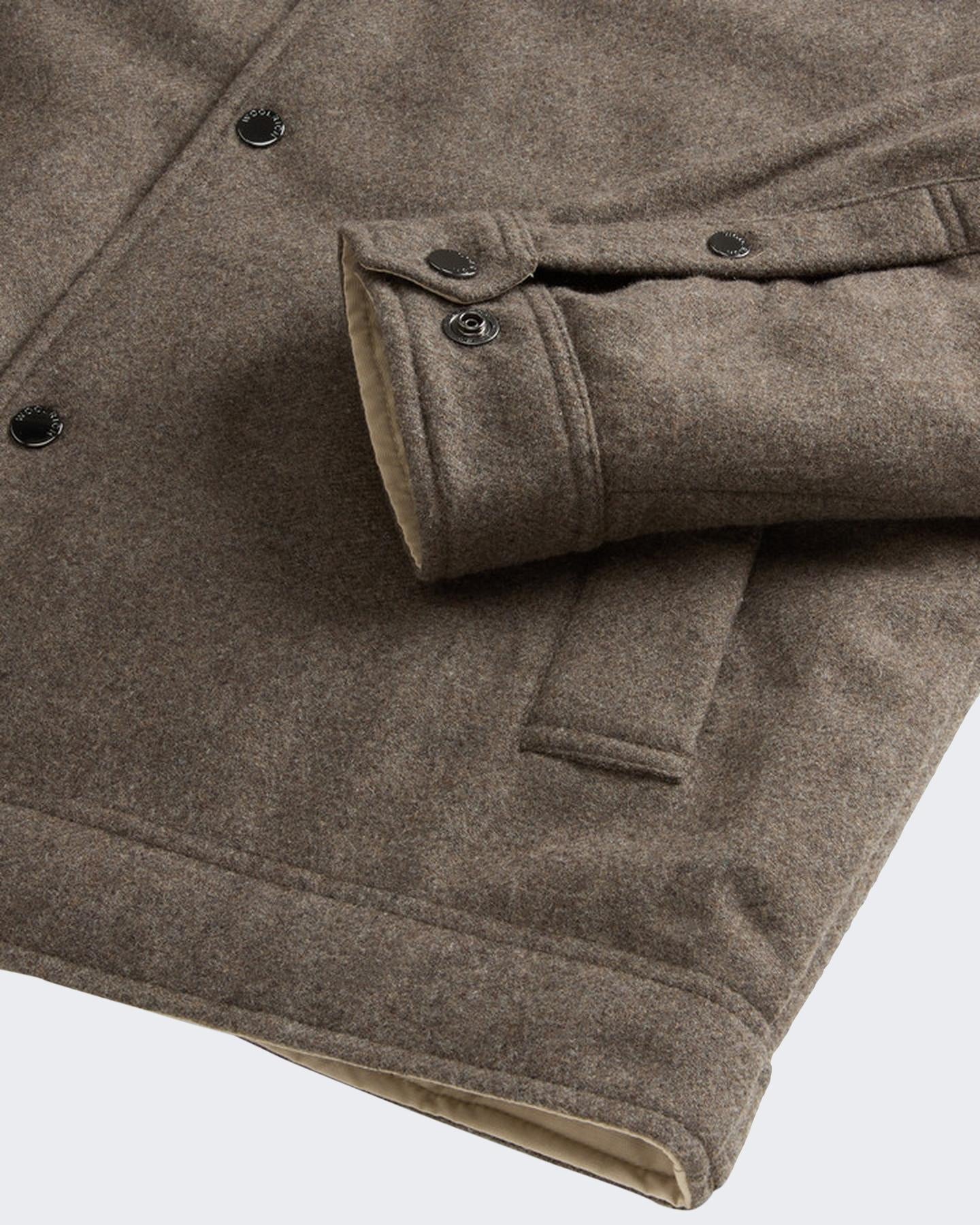 Heren Wool Keating Shirt Jack Grijs