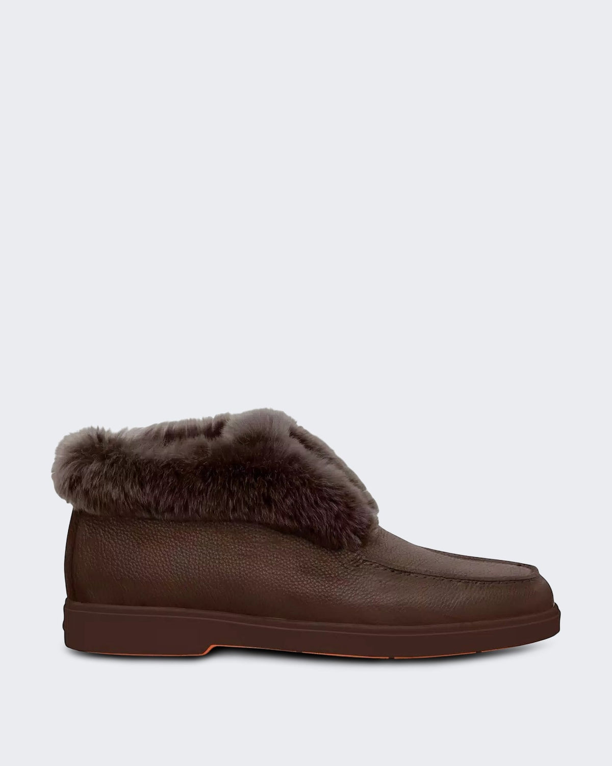 Santoni Dames Bruine Leren Veterboot Fortune Bruin - Eleganza.nl