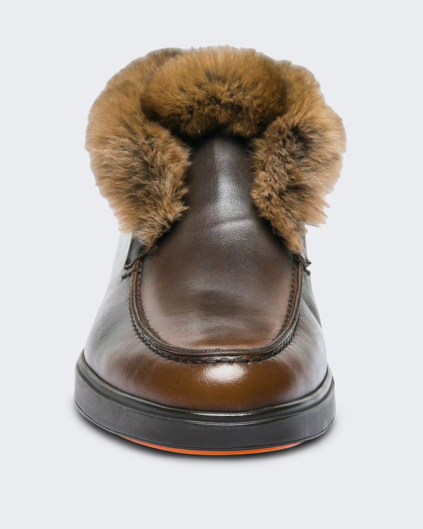 Santoni Dames Loafer bruin leer - Eleganza.nl
