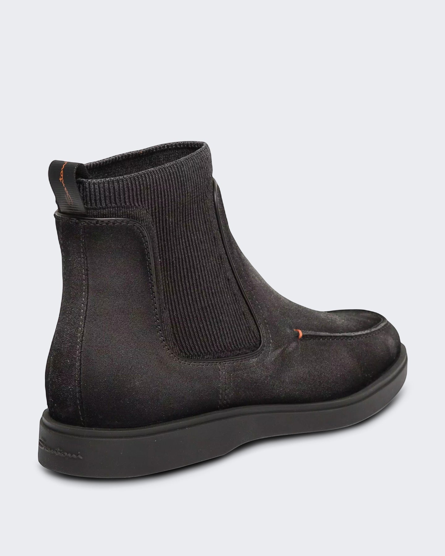 Santoni Heren Chelsea boots grijs leer - Eleganza.nl