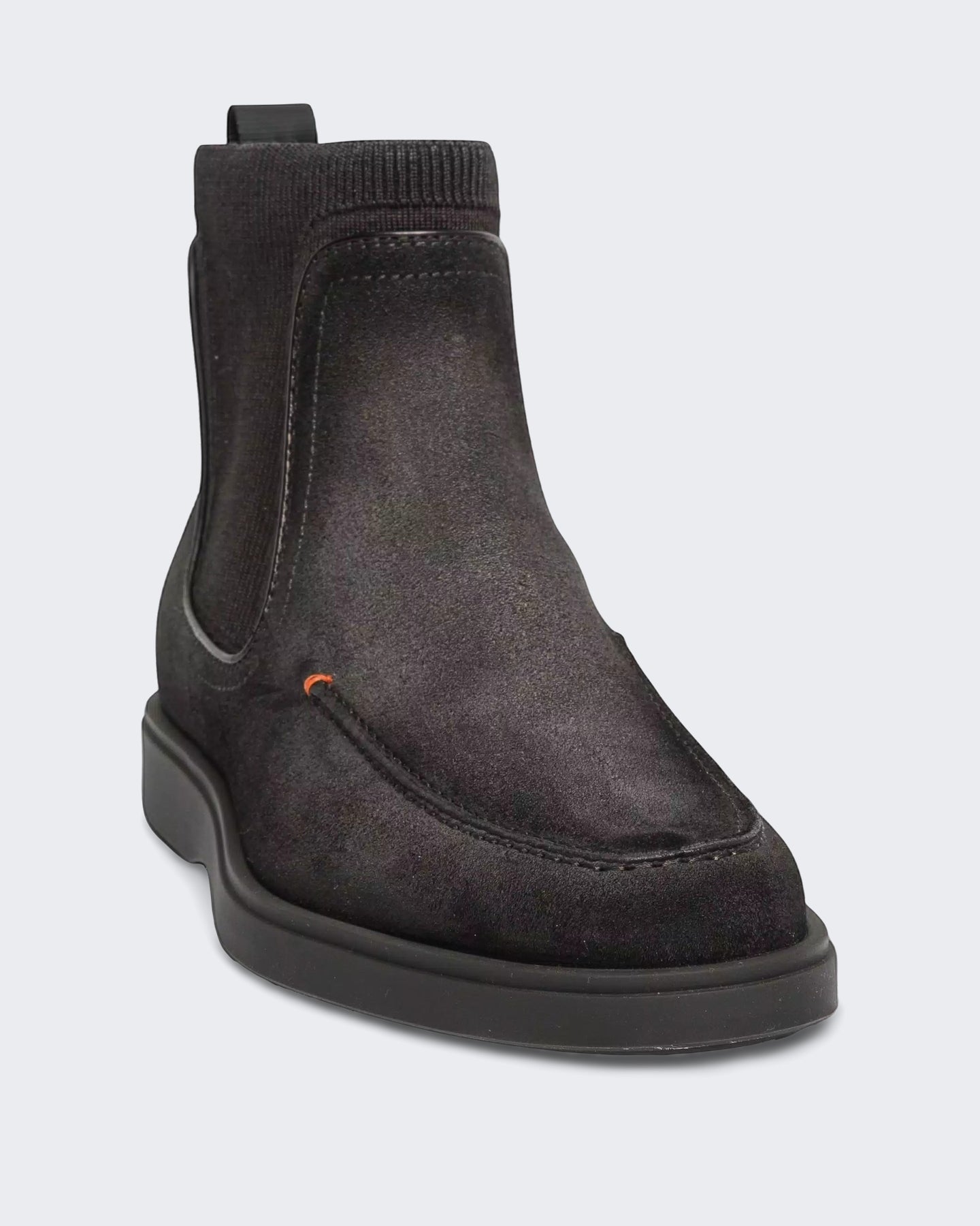 Santoni Heren Chelsea boots grijs leer - Eleganza.nl