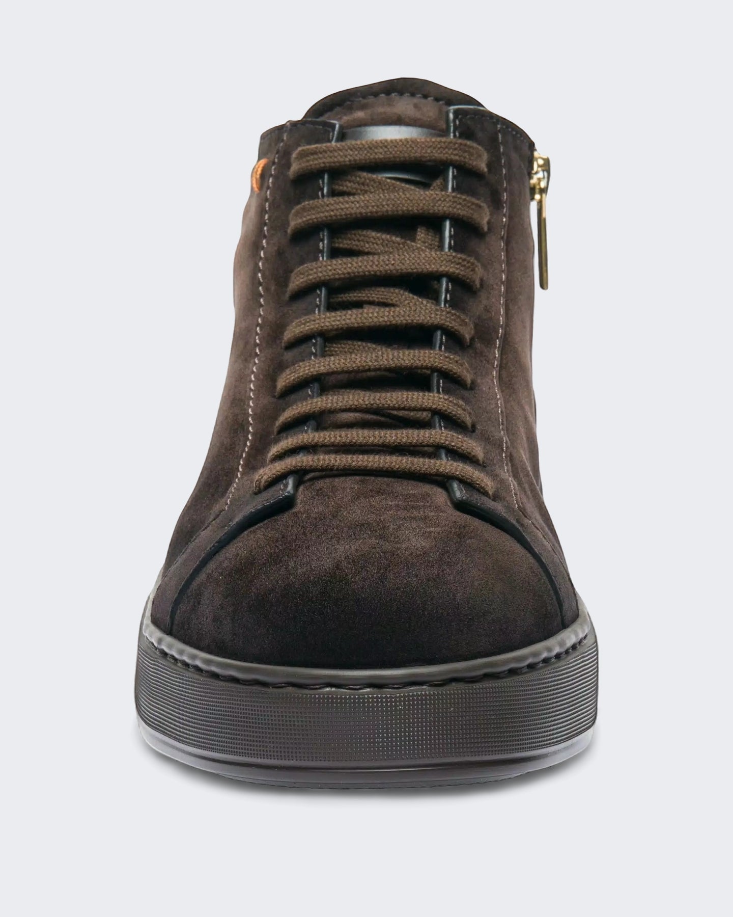 Santoni Heren Hoge sneaker bruin - Eleganza.nl