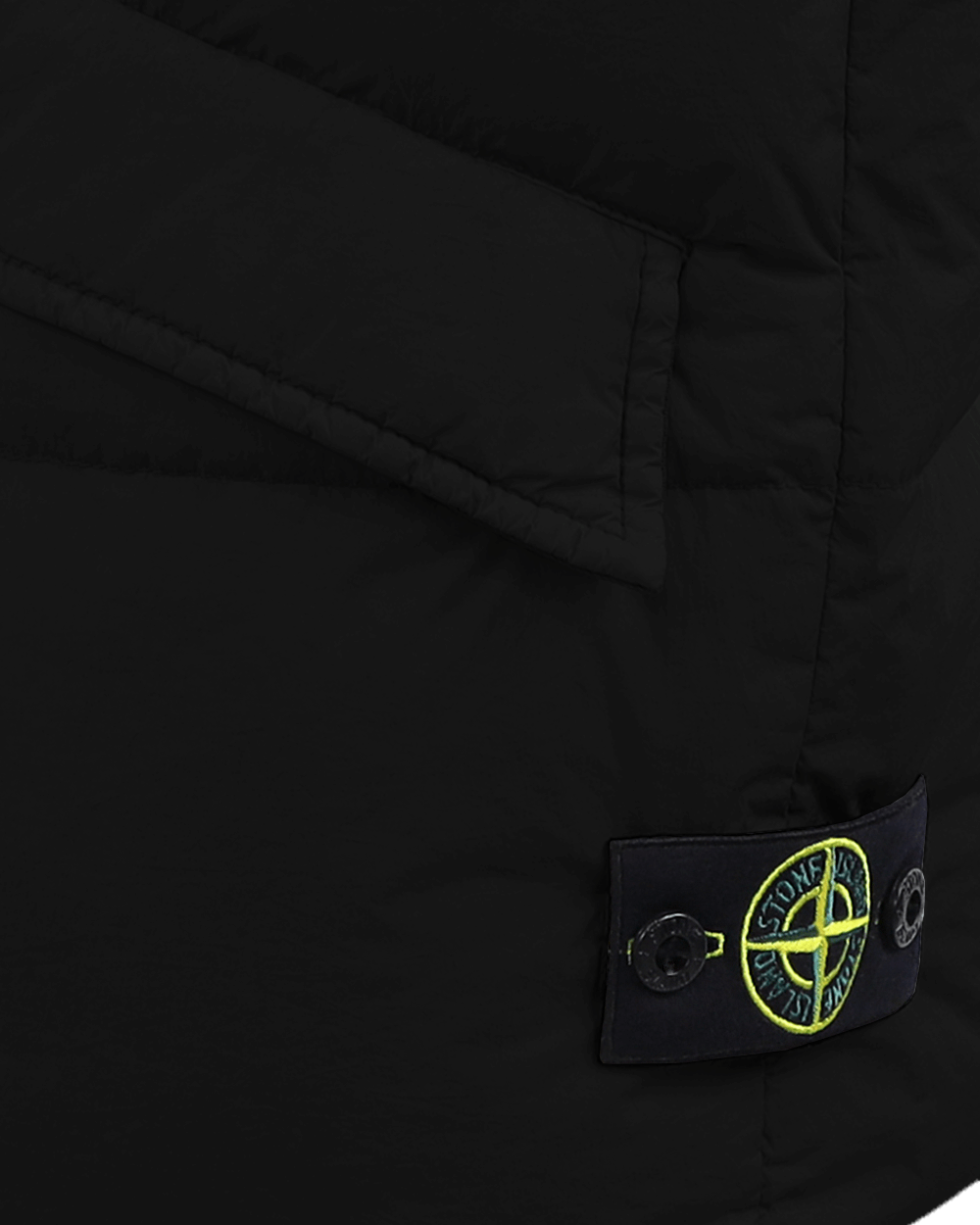 Kids Compass-Motif Padded Zwart