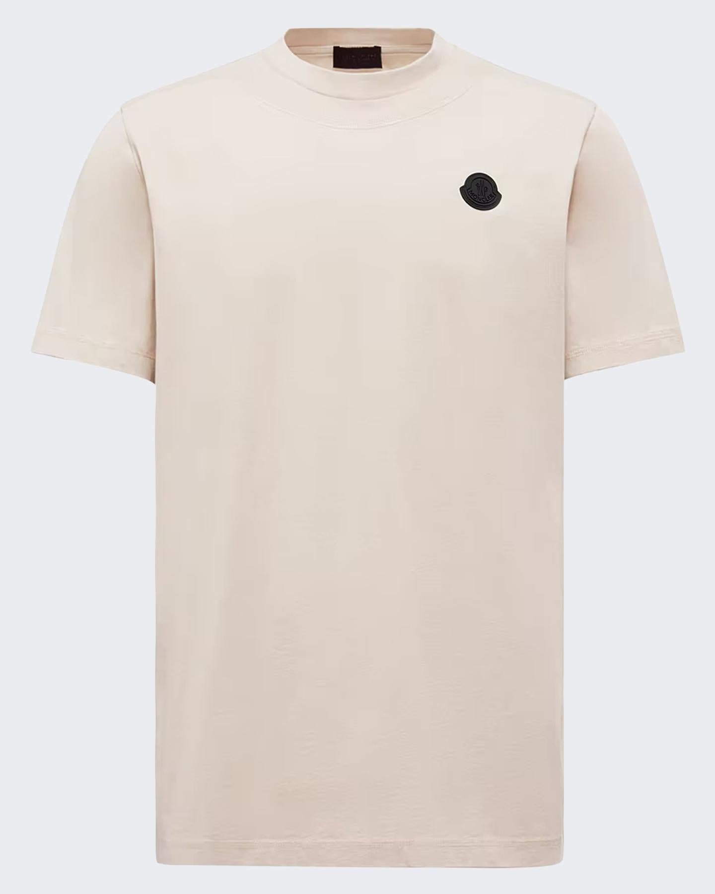 Moncler Heren Logopatch T-Shirt Zwart