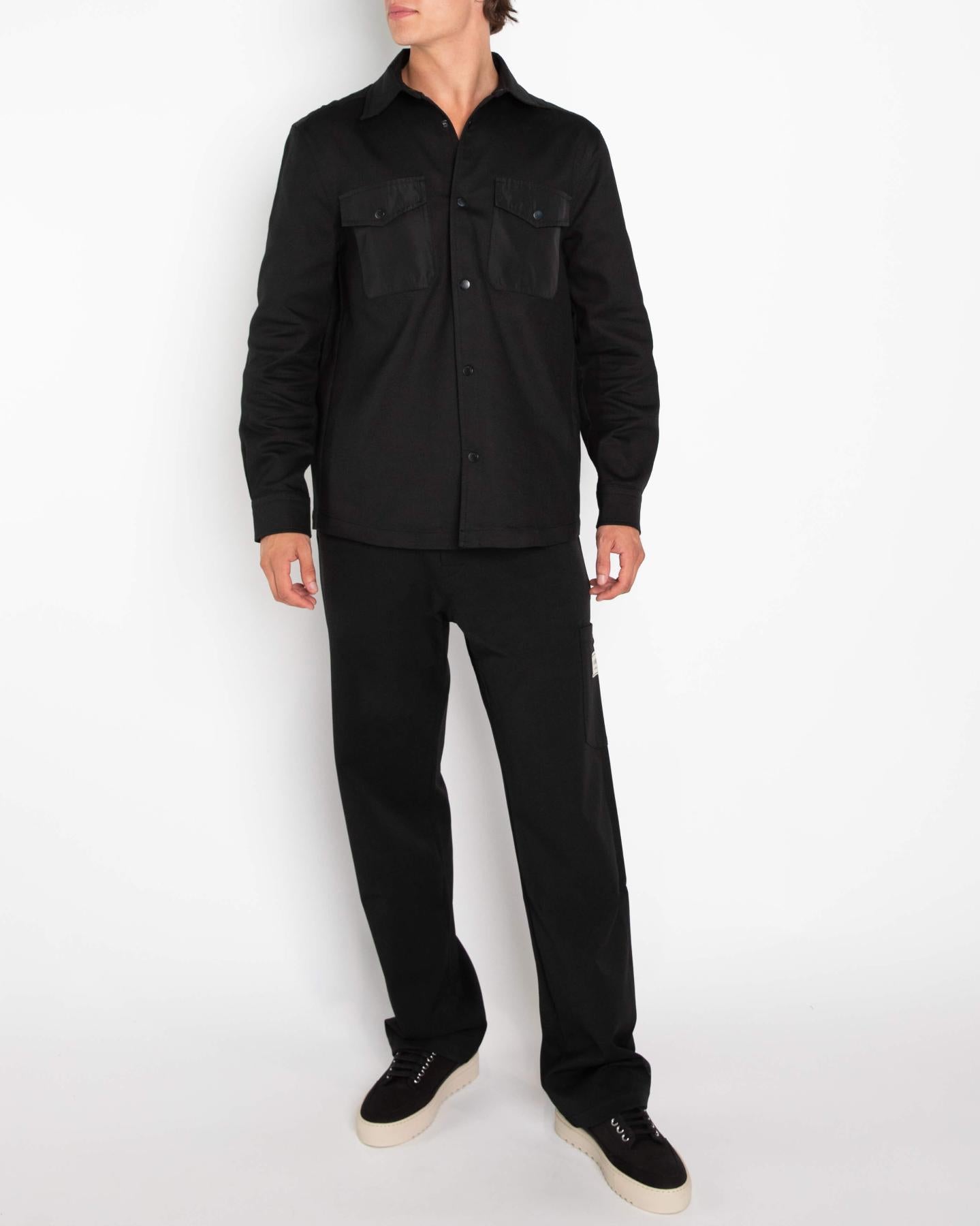 Heren Waver Overshirt Zwart