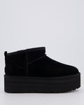 Damen Ultra Mini Platform Schwarz