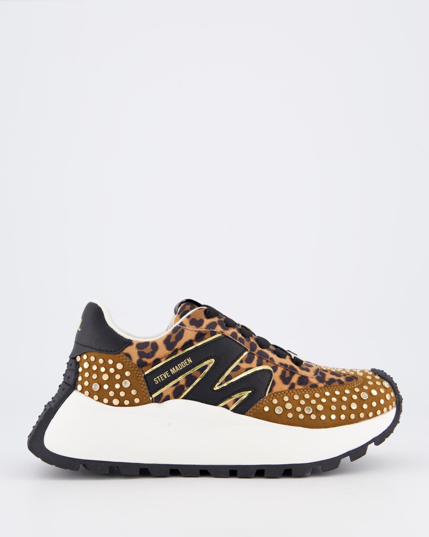 Steve Madden Dames Supercampo Sneaker Beige - Eleganza.nl