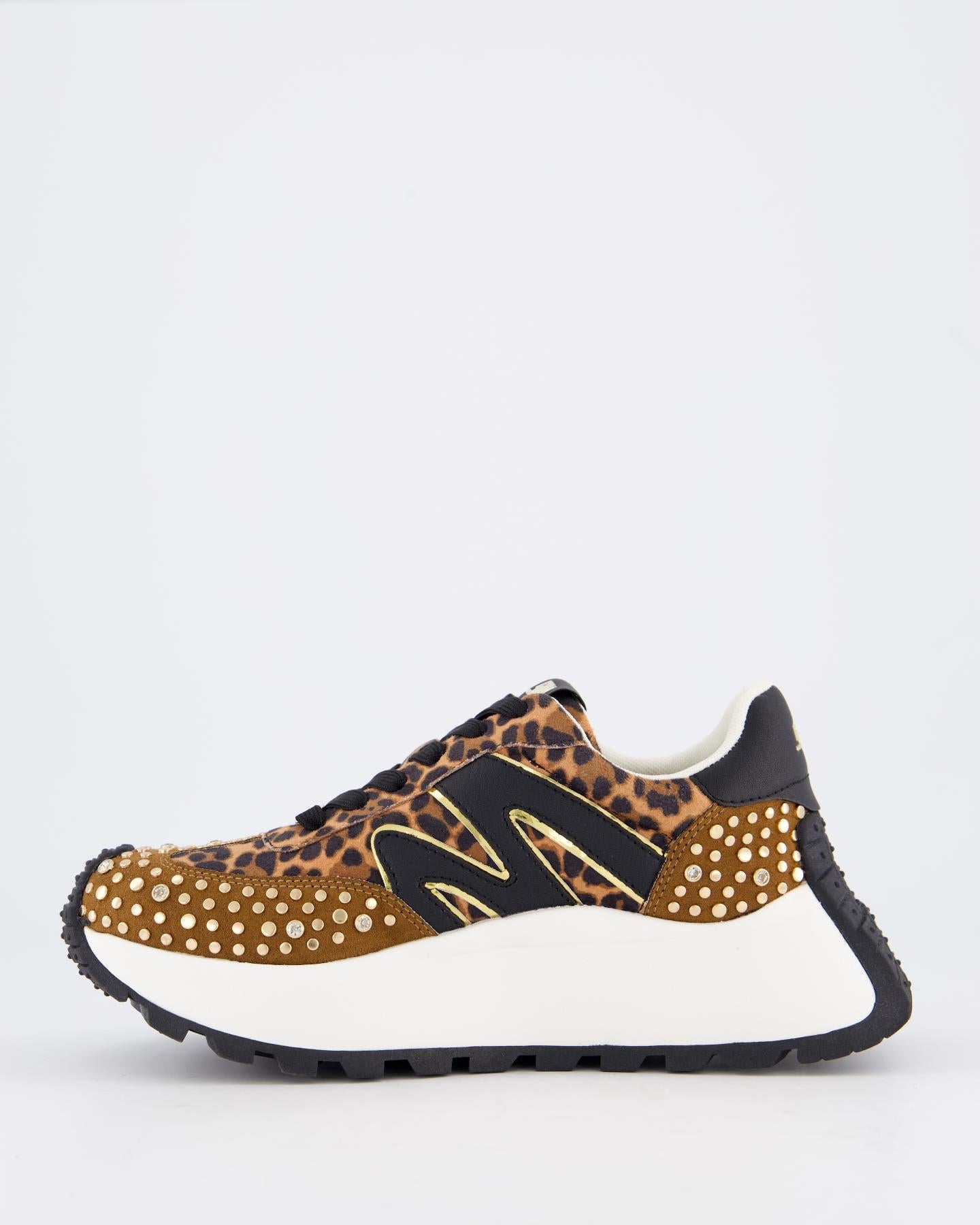Steve Madden Dames Supercampo Sneaker Beige - Eleganza.nl