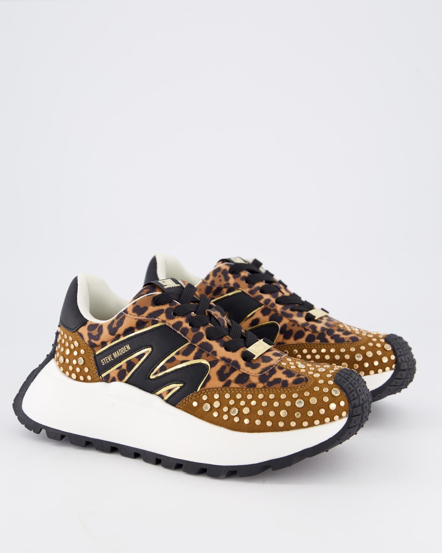 Steve Madden Dames Supercampo Sneaker Beige - Eleganza.nl