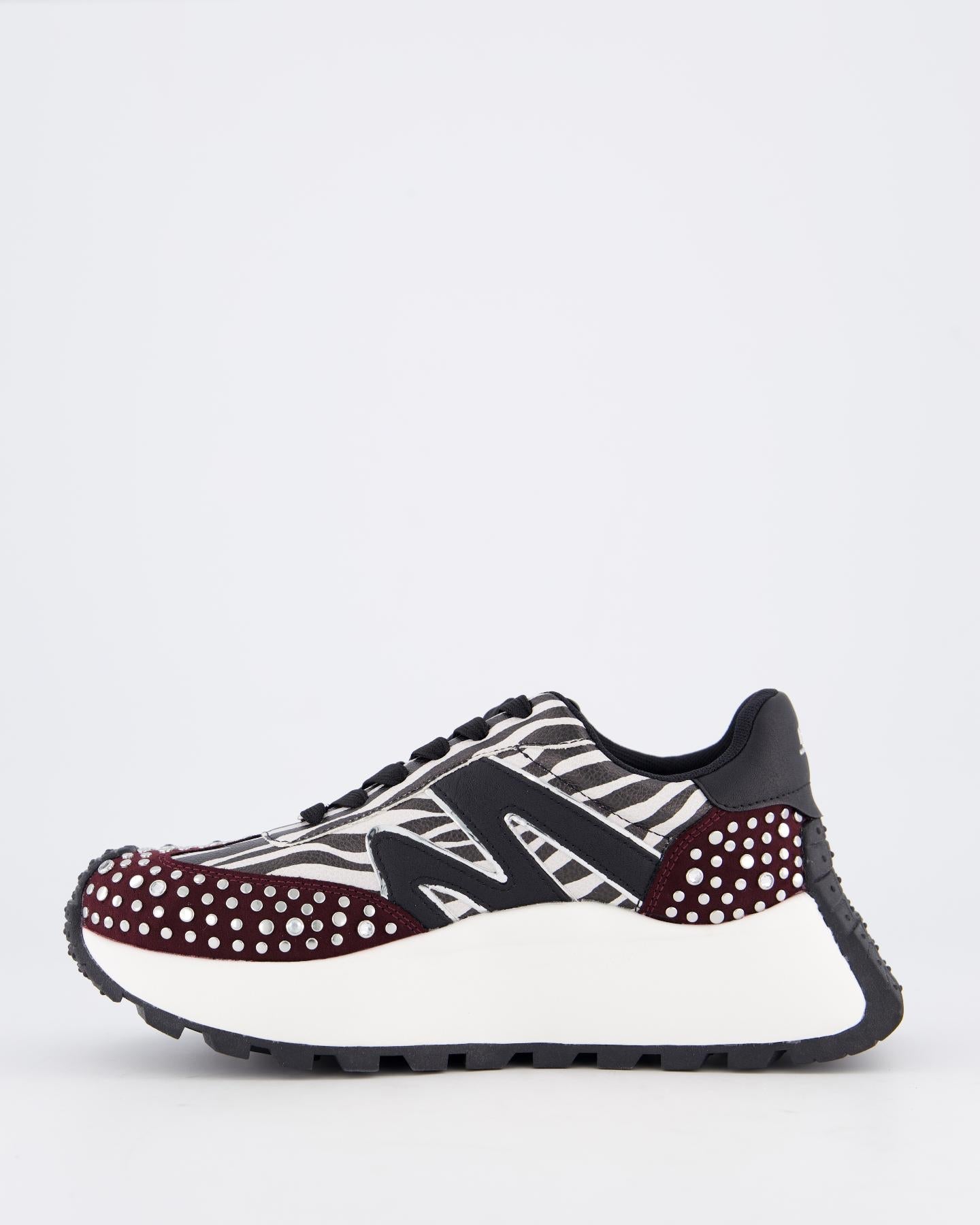 Steve Madden Dames Supercampo Sneaker Rood - Eleganza.nl