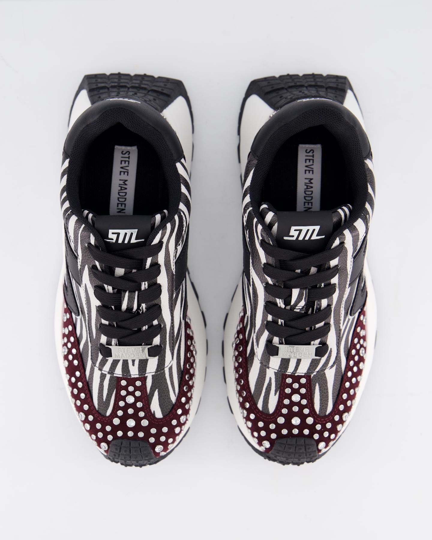Steve Madden Dames Supercampo Sneaker Rood - Eleganza.nl