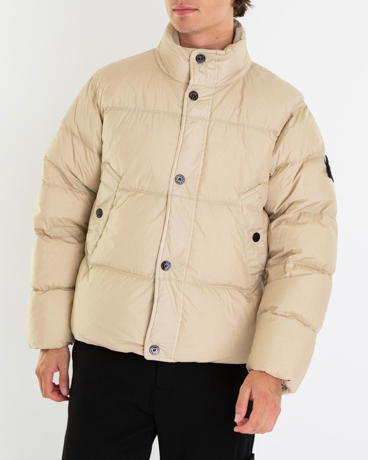 Stone Island Heren Bomber Jacket Beige - Eleganza.nl