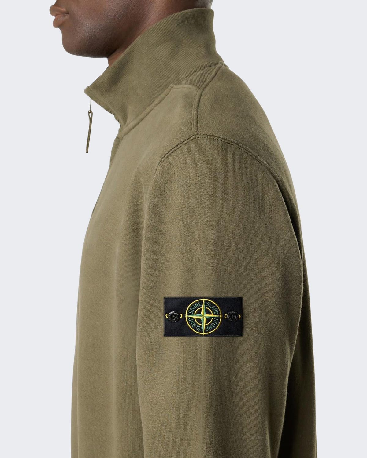 Stone Island Heren Half Zip Sweater Groen - Eleganza.nl